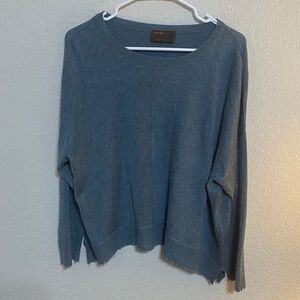 Kerisma Slate Blue Crew Neck Wool Blend Sweater